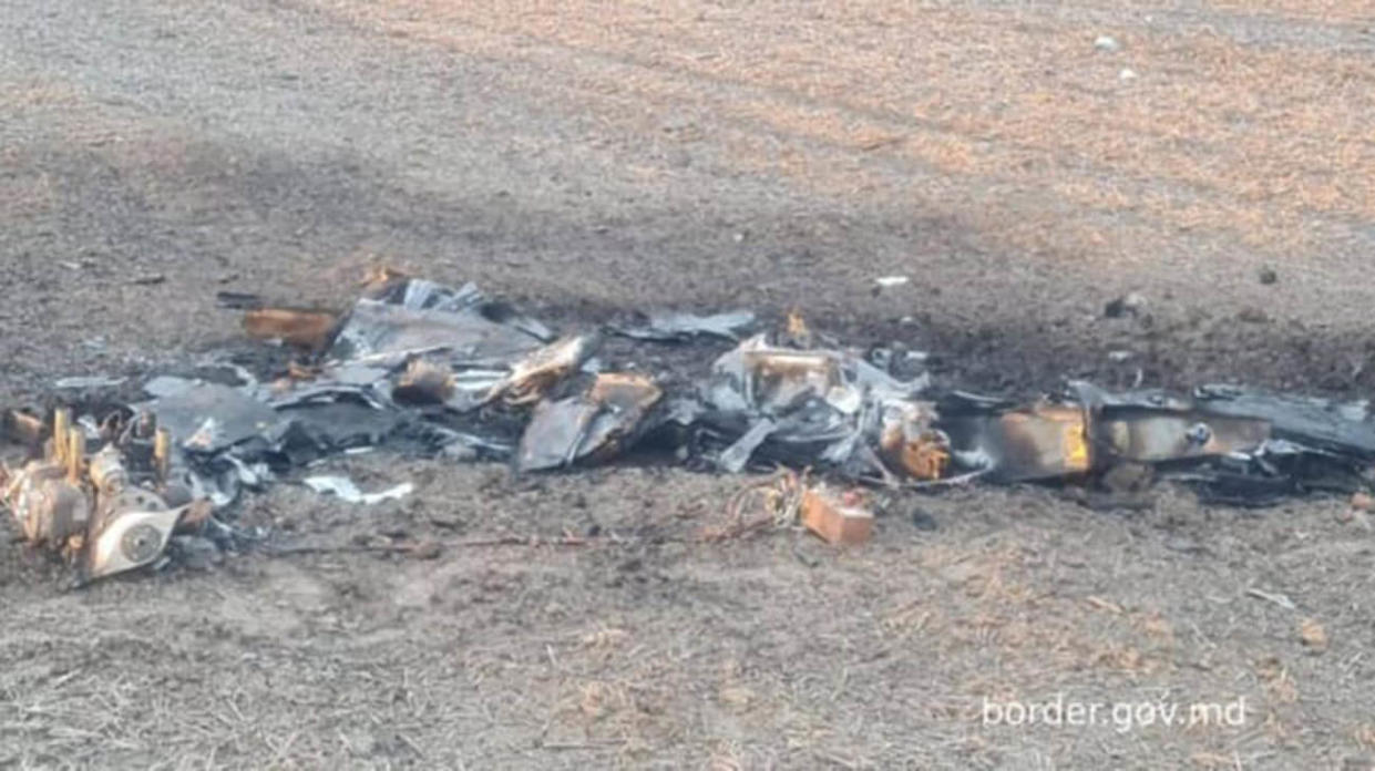 Shahed debris in Moldova. Photo: State Border Guard Service of Ukraine