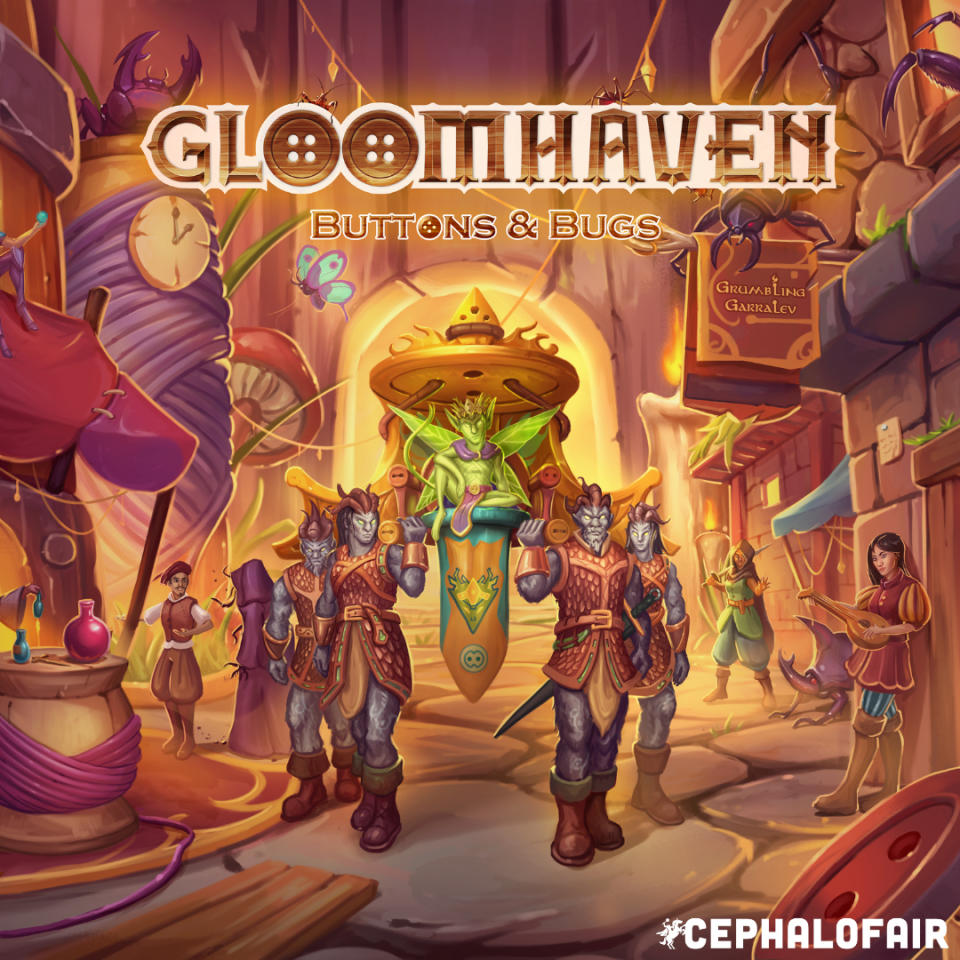 Character art from Gloomhaven: Buttons & Bugs