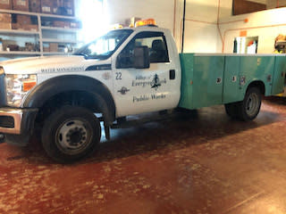 Village employees will arrive in vehicles with Evergreen Park lettering. / EPPD