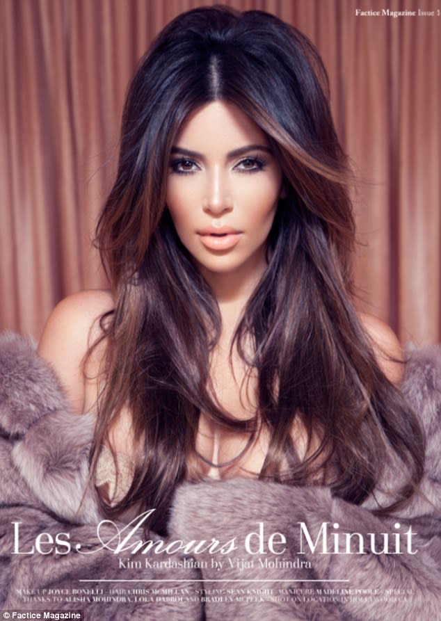 PHOTOS: Kim Kardashian Sizzles In Underwear For Fatice Magazine 