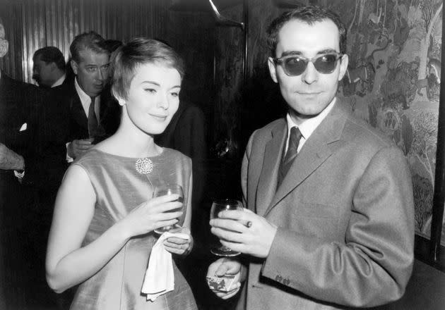 Godard with Jean Seberg at a 1960 cocktail party in honor of 