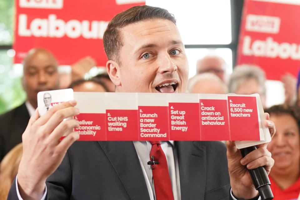 Mr Streeting wants political parties to work together in the future on wider social care reform (PA Wire)