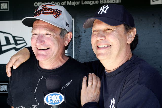 <p>John Medina/WireImage</p> Robin Williams and Billy Crystal on June 23, 2007