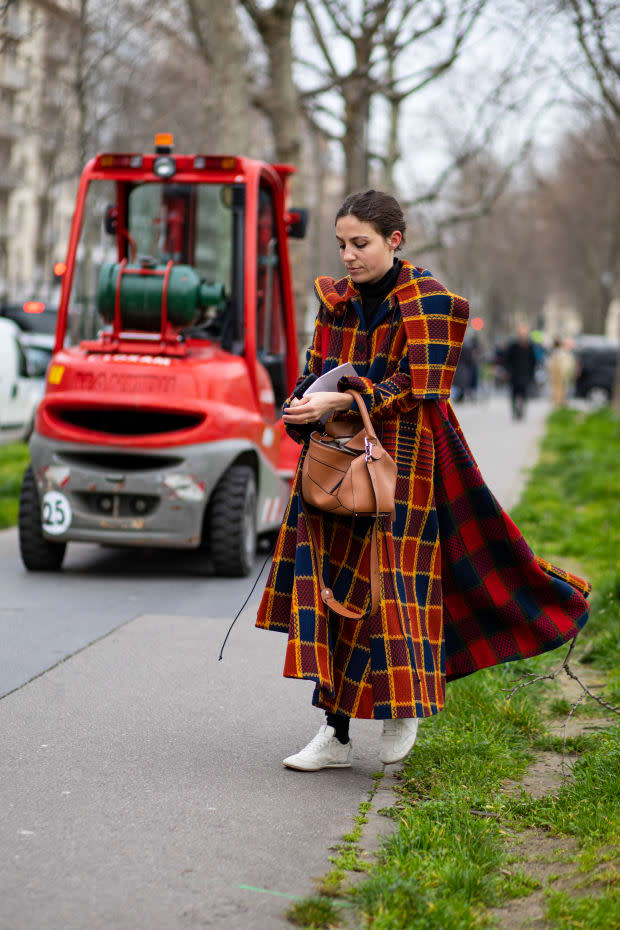 <p>On the street at Paris Fashion Week. Photo: Chiara Marina Grioni/Fashionista</p>