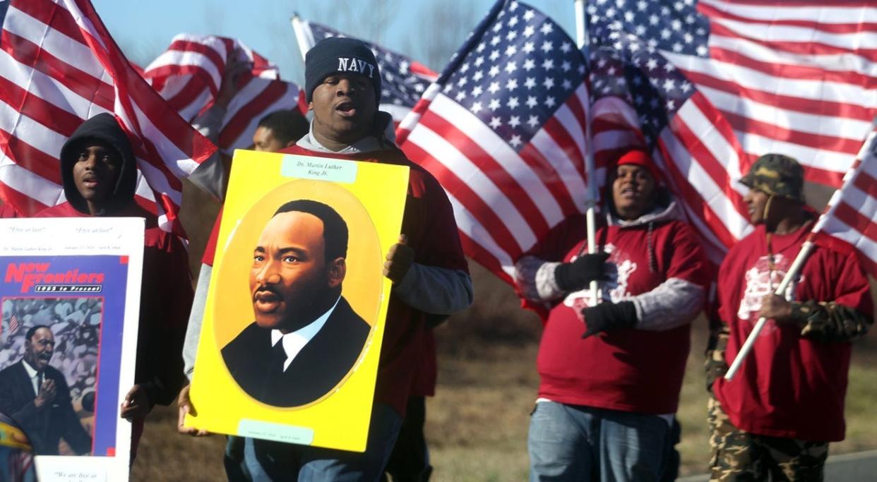 Folks from Cleveland County gathered in Kingstown to celebrate the MLK Day Parade in 2019.