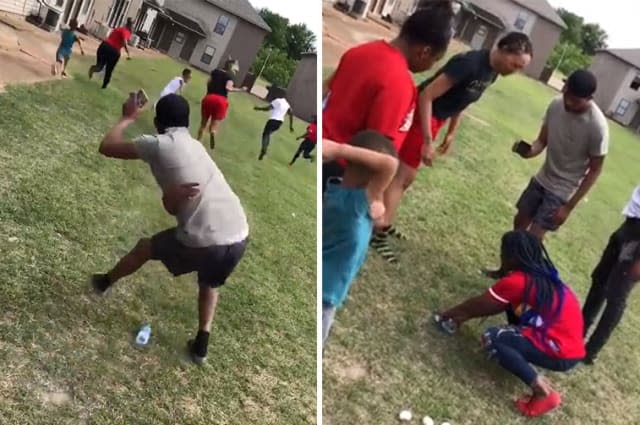 Guy Hits Girl On Back Of Head With Egg While Playing Spin The Bottle 