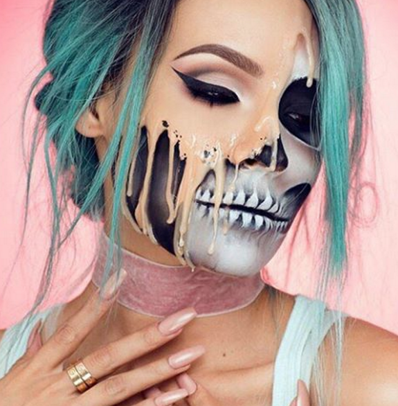 Schmelzende Gesichter: Halloween-Make-up-Trend