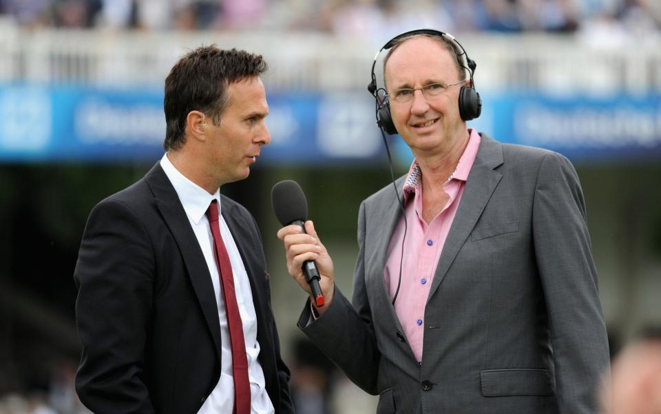 Test Match Special commentators Michael Vaughan and Jonathan Agnew - Getty Images Sport