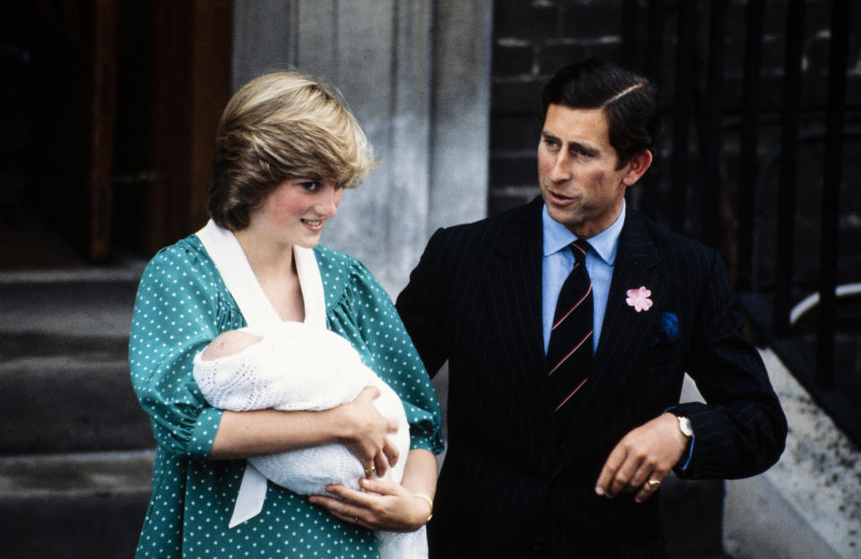 Prince William with Diana Princess of Wales and Prince Charles (David Levenson / Getty Images)