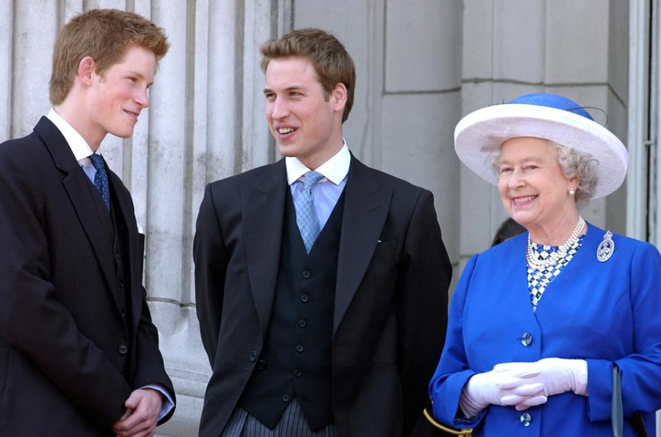 Queen Elizabeth II, Grandchildren, Prince William, Prince Harry