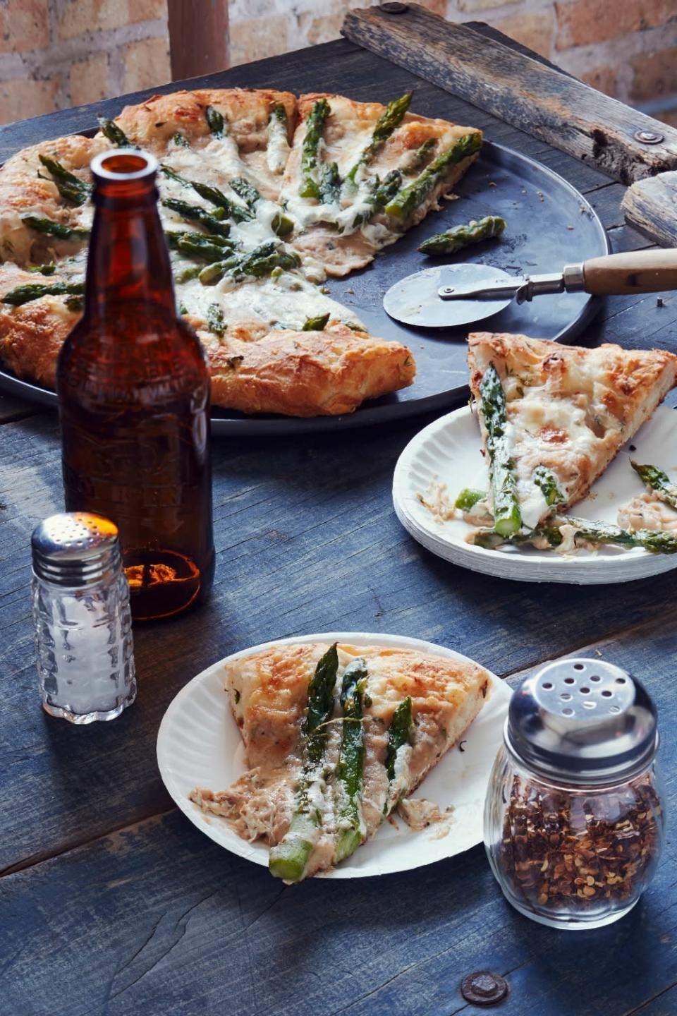 White Bean Puree Pie with Asparagus—Seattle, Washington