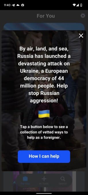 Reface help Ukraine screensho