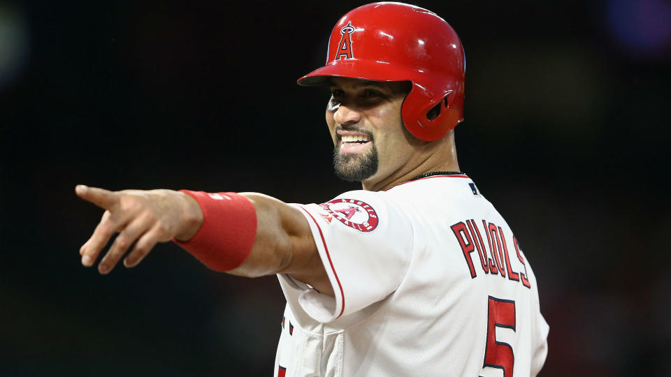 Albert Pujols' pursuit of 3,000 hits in the biggest storyline for the Angels this week. (AP)