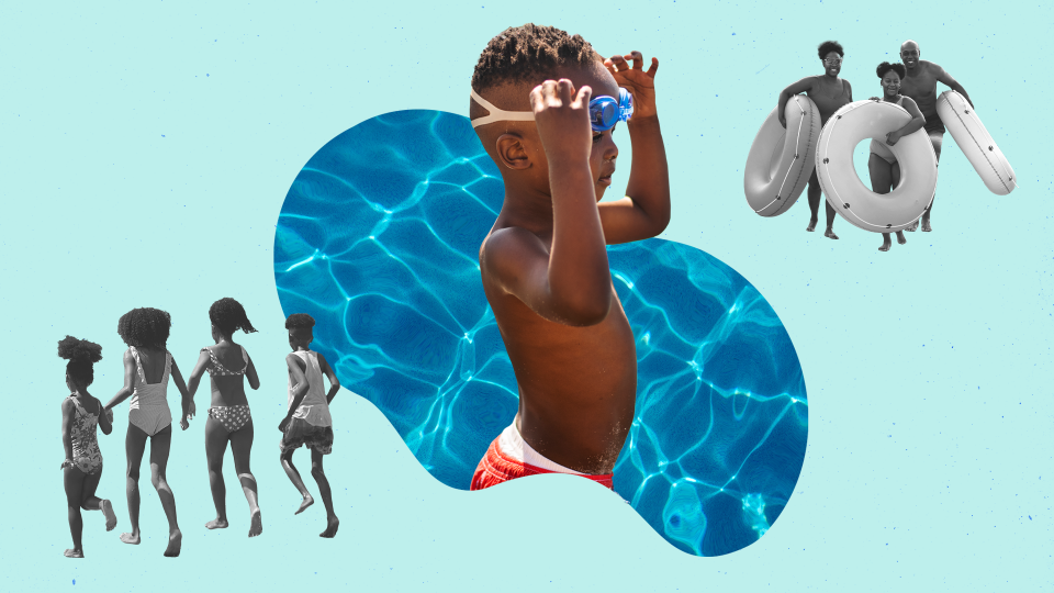 Black kids are more likely to drown while swimming than their white counterparts. The Little Mermaid may help bridge the gap. (illustration by Gabrielle A. Smith for Yahoo / Photo: Getty Images)