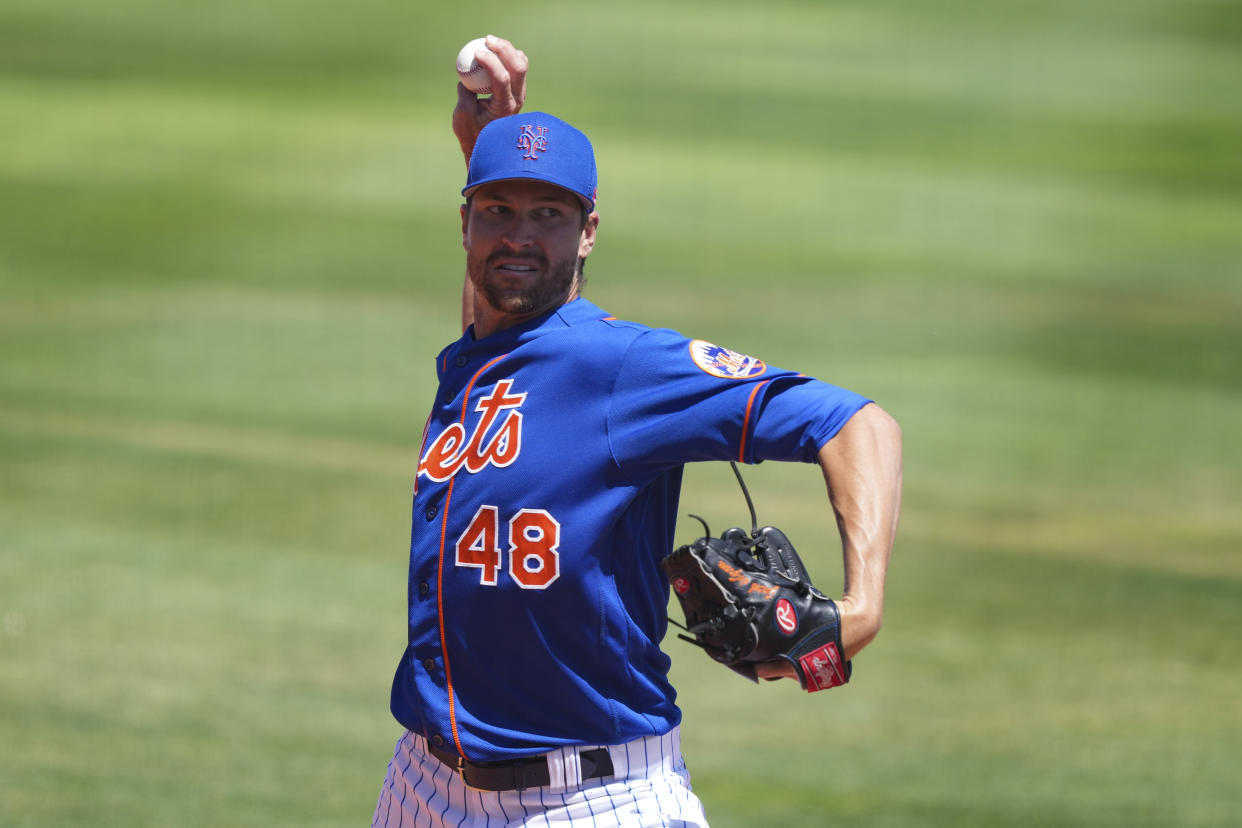 Jacob deGrom #48 of the New York Mets is the best pitcher in baseball
