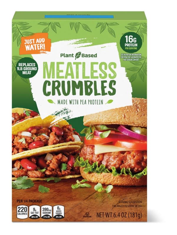 Plant-Based Meatless Crumbles<p>Aldi</p>