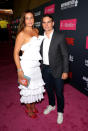 <p>NASCAR driver Jeff Gordon (R) and guest arrive on T-Mobile’s magenta carpet duirng the Showtime, WME IME and Mayweather Promotions VIP Pre-Fight Party for Mayweather vs. McGregor at T-Mobile Arena on August 26, 2017 in Las Vegas, Nevada. (Photo by Gabe Ginsberg/Getty Images for Showtime) </p>