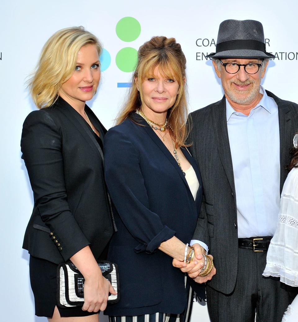 Jessica Capshaw, Kate Capshaw, and Steven Spielberg