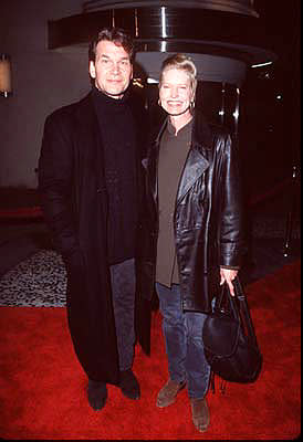 Patrick Swayze and his wife at the premiere of Gramercy's Lock, Stock and Two Smoking Barrels