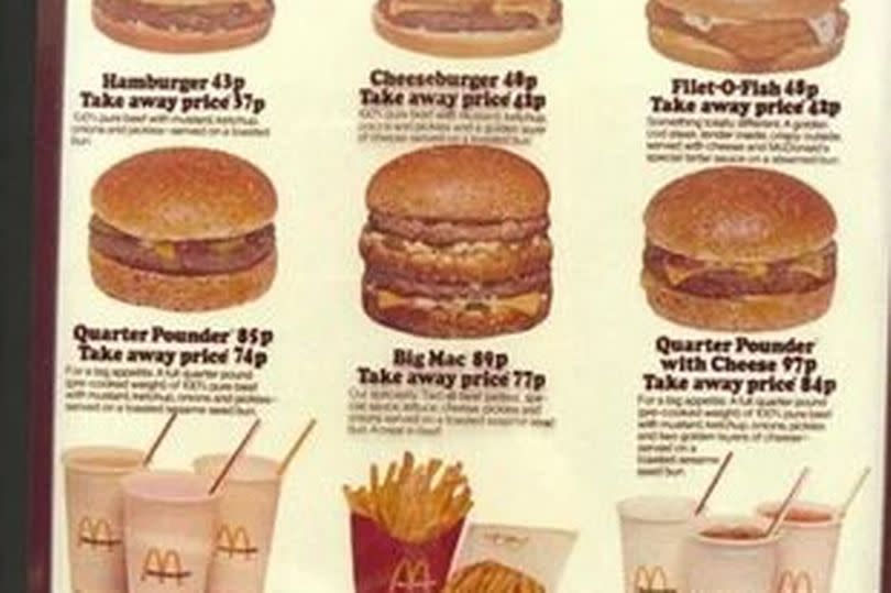 The 1979 menu (McDonald's)