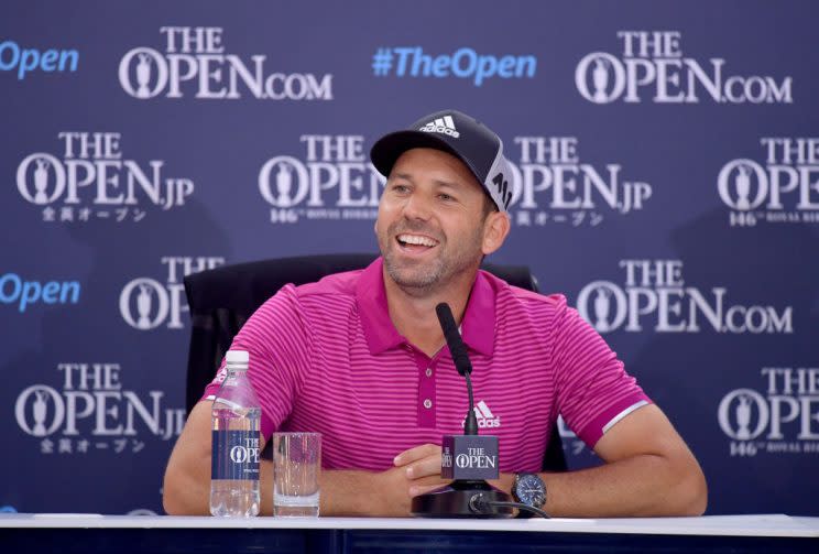 The R&A is going out of its way with signage to let you know it's The Open. (Getty)