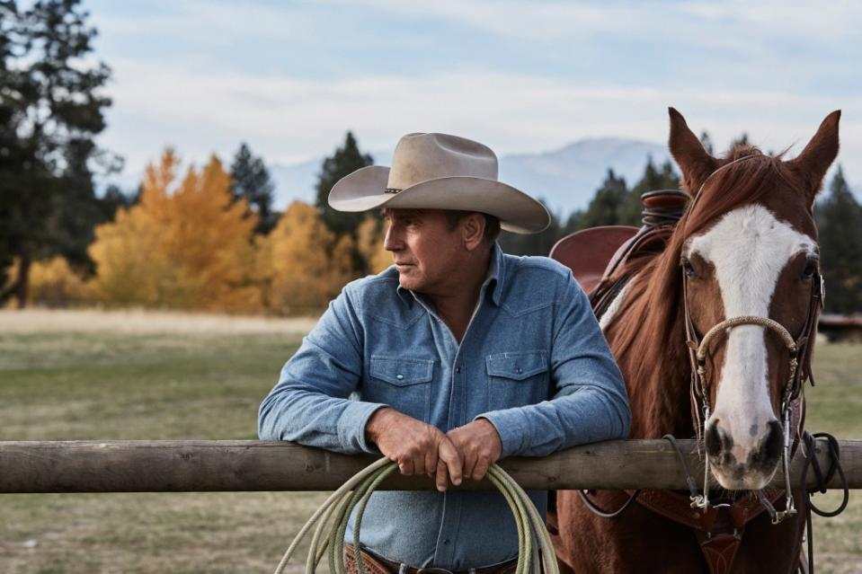 Kevin Costner as John Dutton in “Yellowstone.” KEVIN LYNCH FOR PARAMOUNT NETWOR