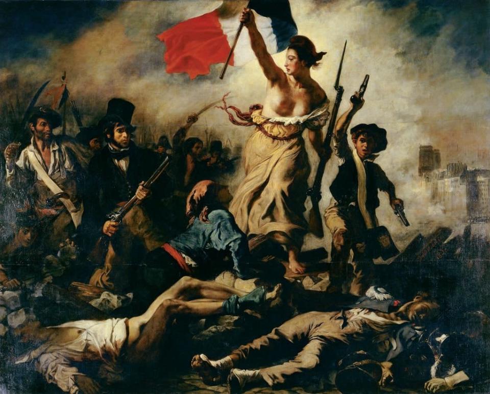 Houve ocasiões em que a liberdade teve rosto de mulher, mas não a revolução. (“A Liberdade Guiando o Povo”, de Eugène Delacroix, 1830)