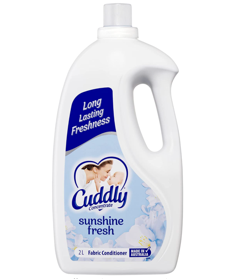 Cuddly Concentrate Liquid Fabric Softener Conditioner Sunshine Fresh 2L