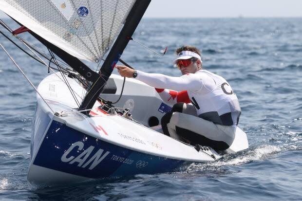 Toronto native Tom Ramshaw finished in seventh in the men's finn medal race on Tuesday in Fujisawa, Kanagawa, Japan.  (Phil Walter/Getty Images/File - image credit)