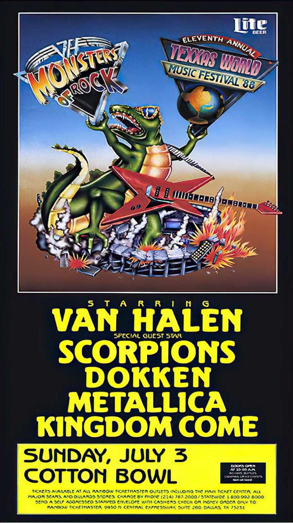 Monsters Of Rock poster