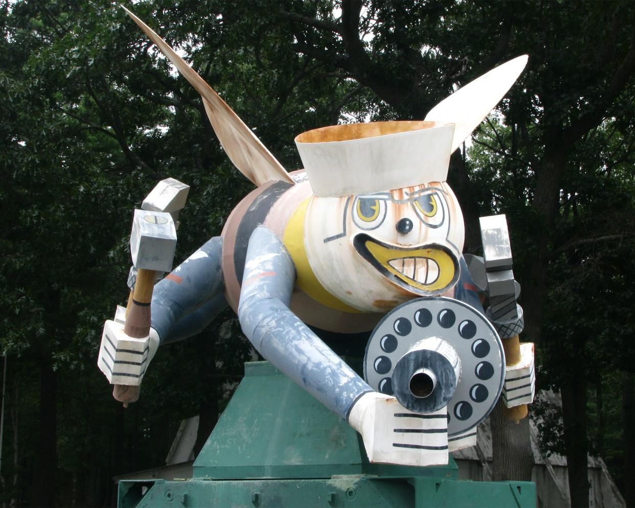 The Fighting Seabee Statue at Quonset Point