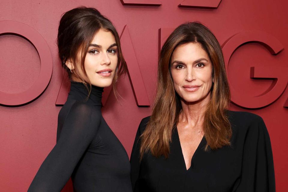 <p>Cindy Ord/Getty</p> Kaia Gerber and Cindy Crawford