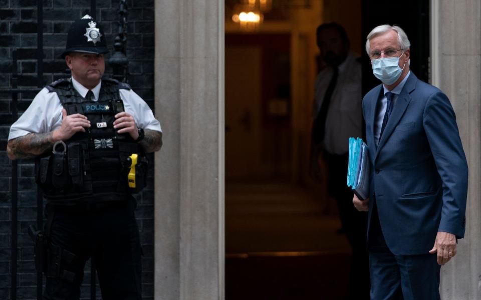 Michel Barnier, pictured arriving at Downing Street in July - Will Oliver/EPA-EFE