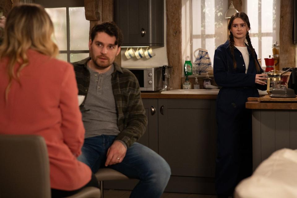 charity dingle, sarah sugden, mack boyd, emmerdale