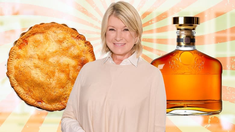 Martha Stewart, pot pie and cognac