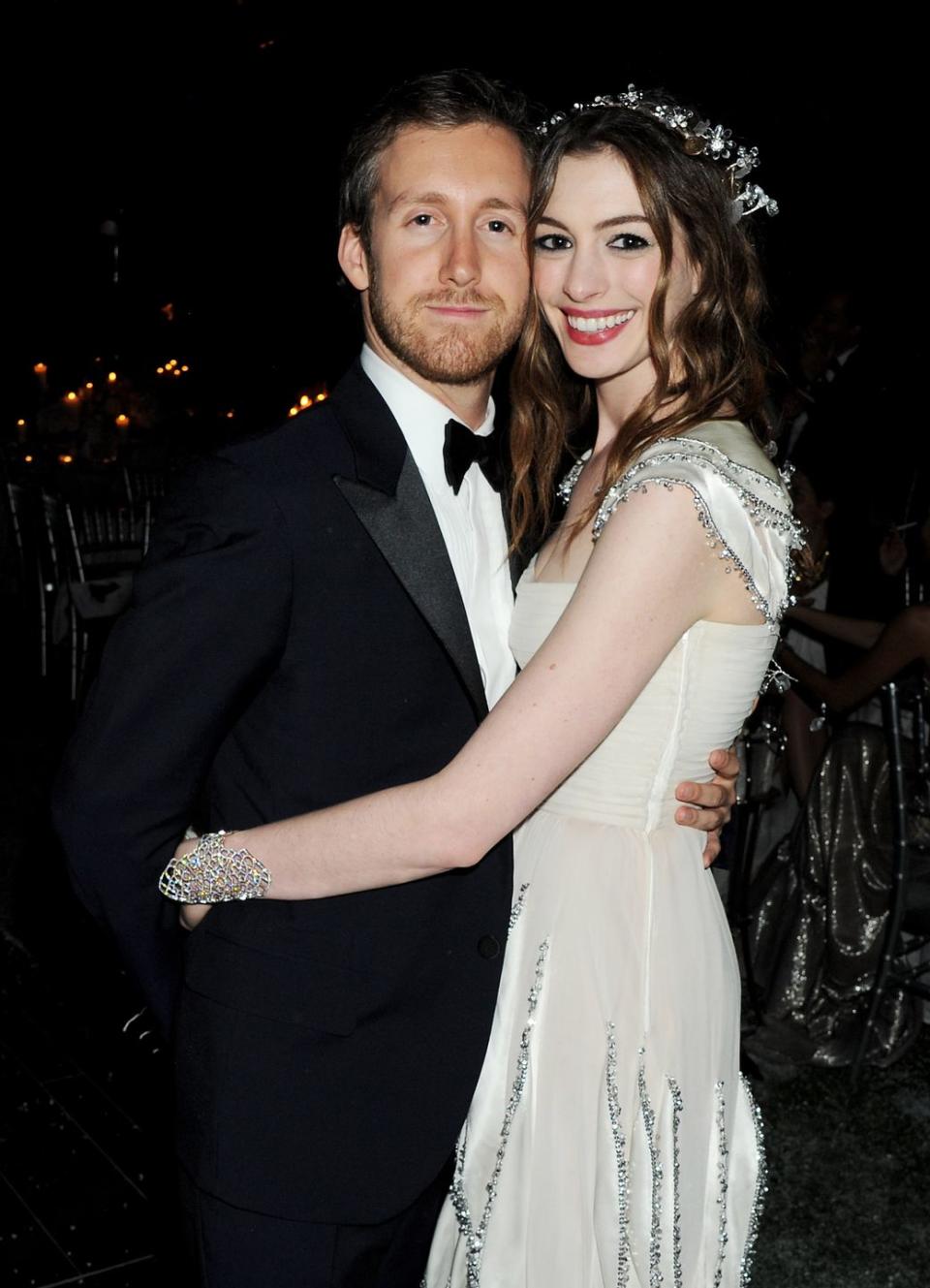 adam shulman and anne hathaway at the white fairy tale love ball in paris in 2011