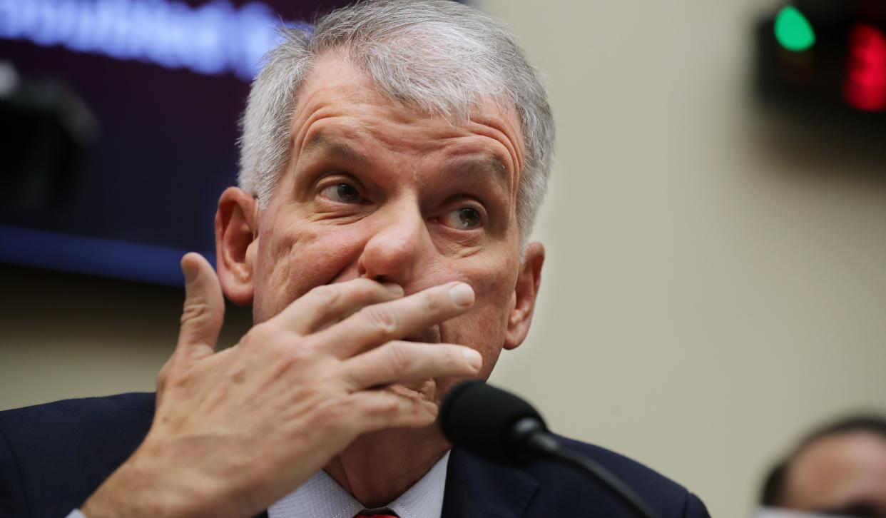 Wells Fargo CEO Timothy Sloan testified before the House Financial Services Committee on March 12. (Photo: Chip Somodevilla via Getty Images)