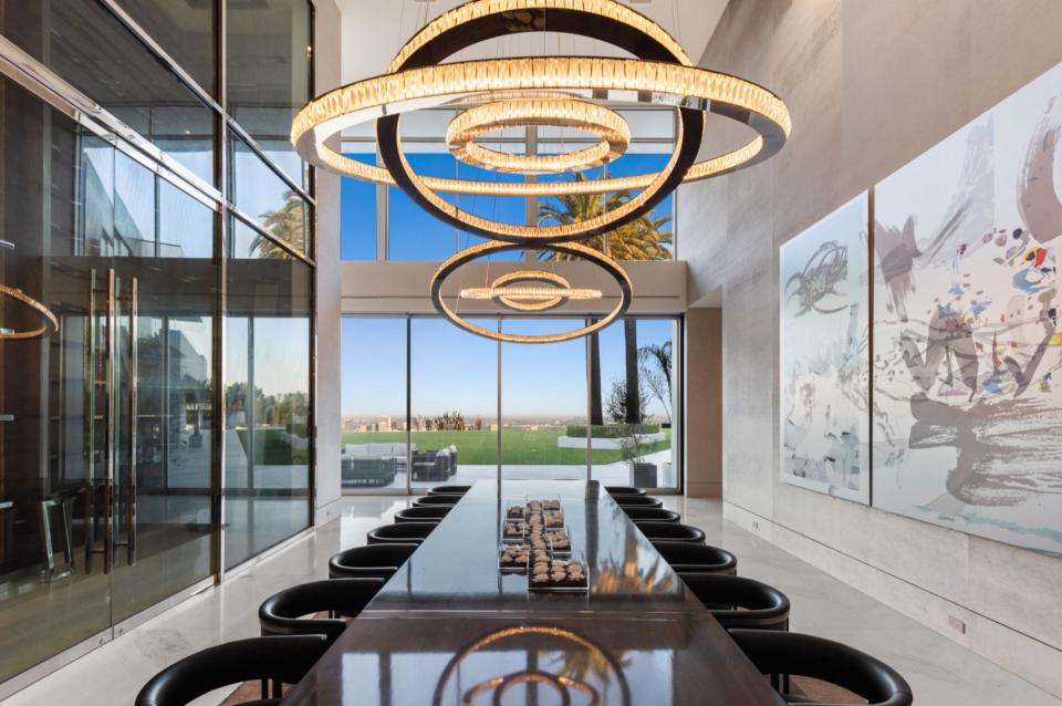 a dining room in mansion The One Bel Air