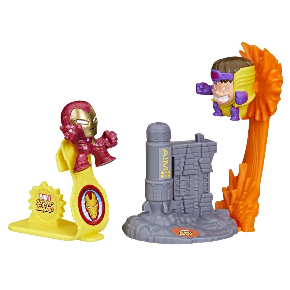 Marvel Stunt Squad Iron Man vs. M.O.D.O.K. Playset (Photo: Courtesy of Hasbro)