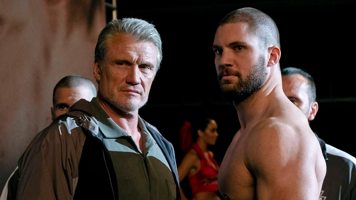  Dolph Lundgren and Florian Munteanu in Creed II. 