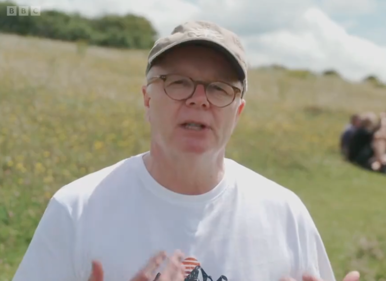 Like Rob Delaney, Jason Watkins also faced grief as a parent. (BBC screenshot)