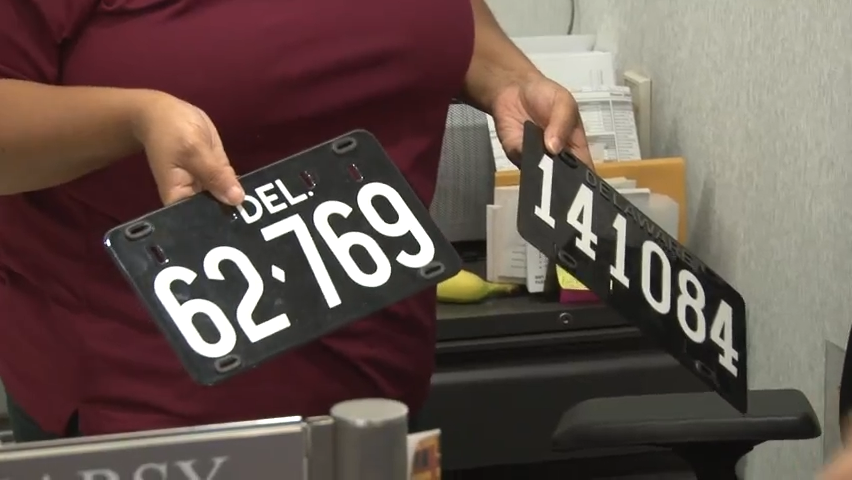 Delawareans flock to the Delaware DMV for low five-digit tags in 2019.