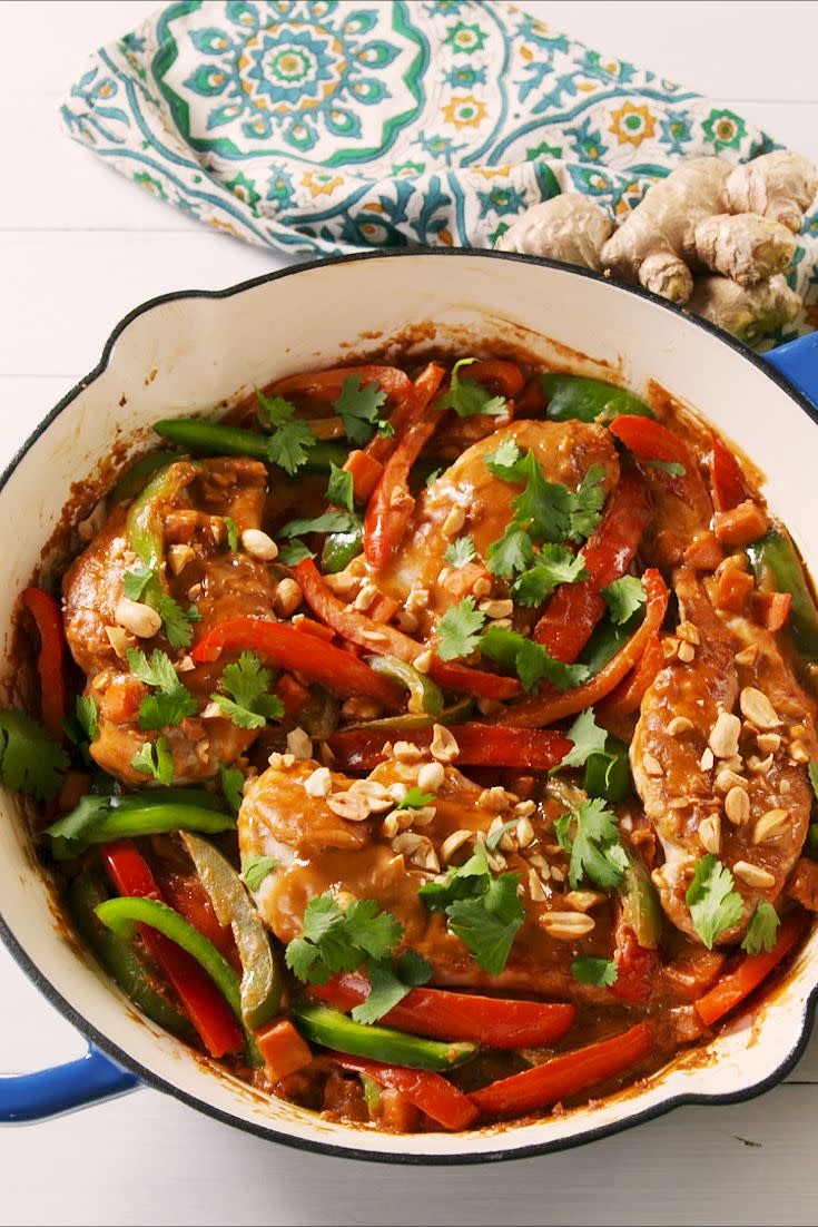 Thai Peanut Skillet Chicken