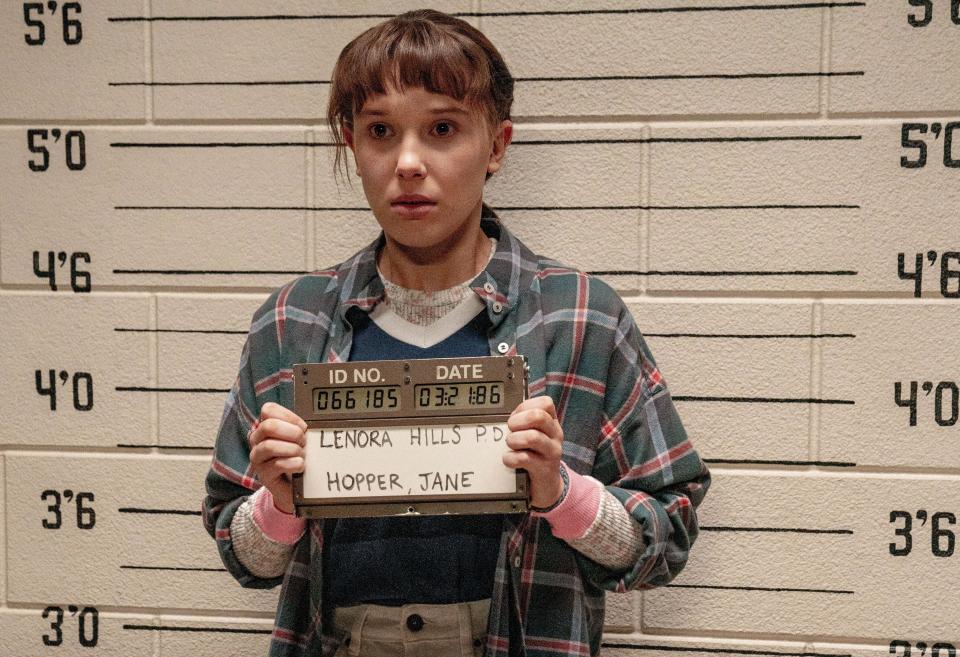 Millie Bobby Brown as Eleven in Stranger Things season 3