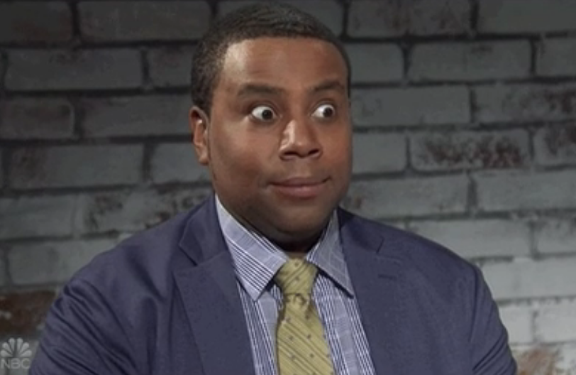 Kenan Thompson looking shocked