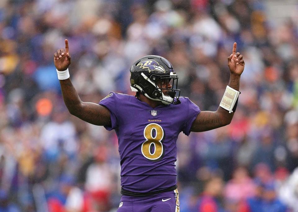 Lamar Jackson Baltimore Ravens por Patrick Smith_Getty Images