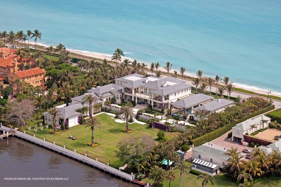 John Paulson has this ocean-to-lake Palm Beach estate at 1840 S. Ocean Blvd. homesteaded in the latest Palm Beach County tax rolls. Its 2023 tax bill is $1.71 million.
(Credit: Brian Lee, courtesy Atlas Media LLC)