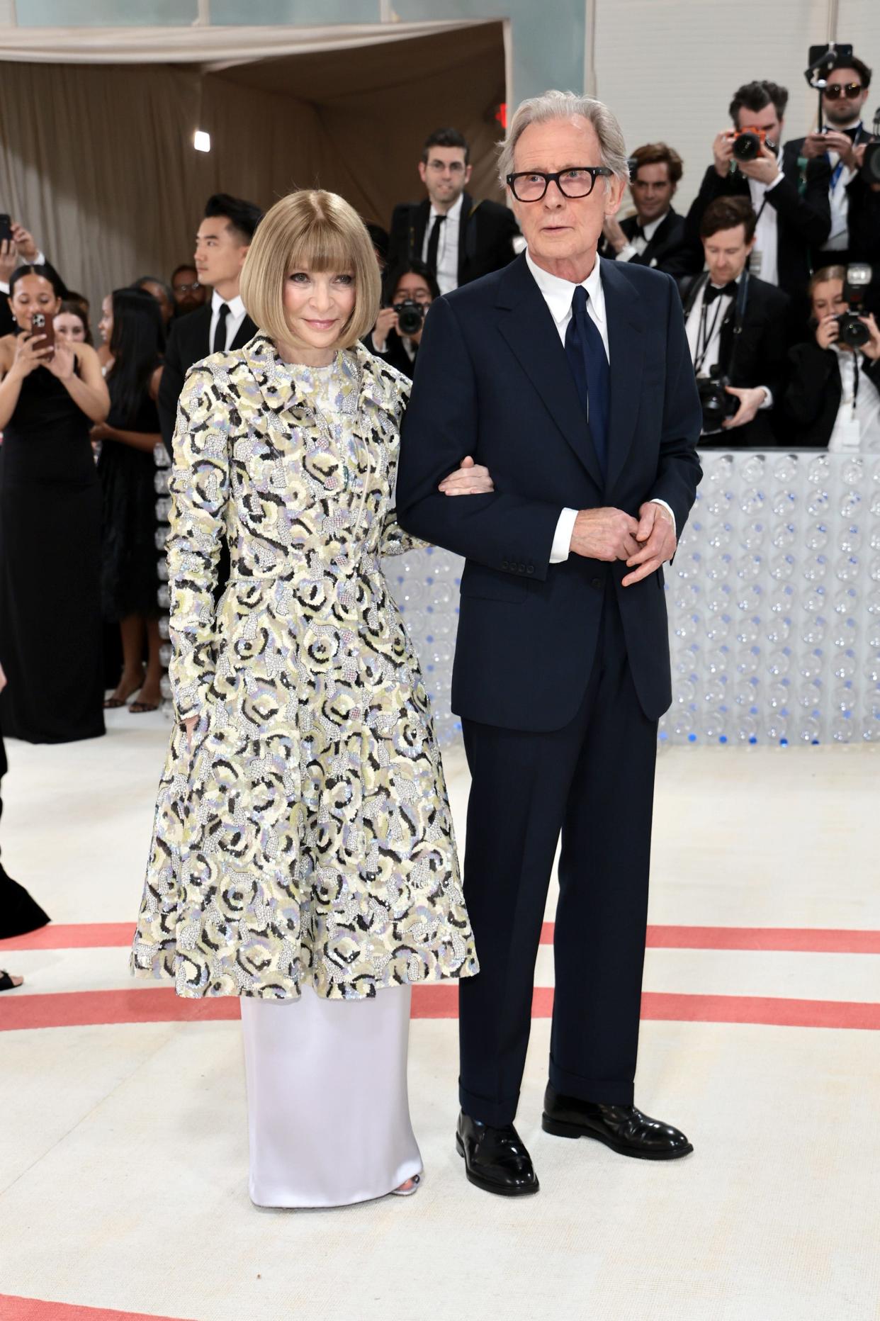 Anna Wintour and Billy Nighy attend the 2023 Met Gala.