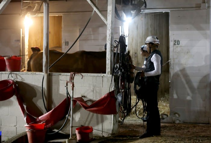 Stables prepare for the Kentucky Derby at Churchill Downs