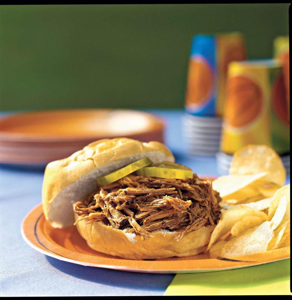 Slow-Cooker Barbecue Beef Sandwiches